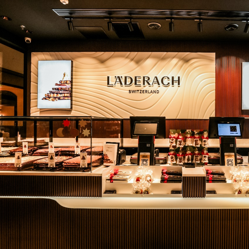 高端巧克力品牌Laderach莱德拉上海环贸店重新启幕