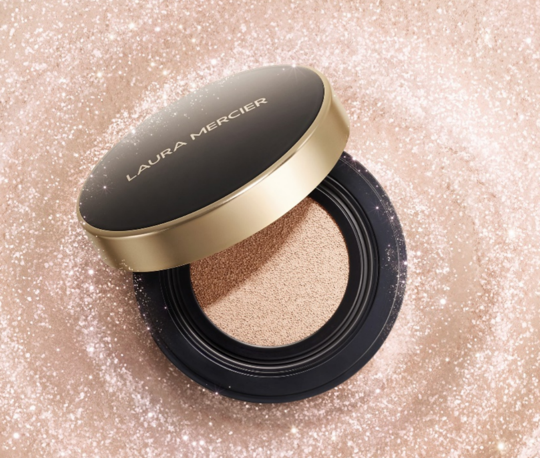 重磅回归 Laura Mercier 罗拉玛希无瑕润泽气垫粉底液 0粉高遮 钻光奶油肌